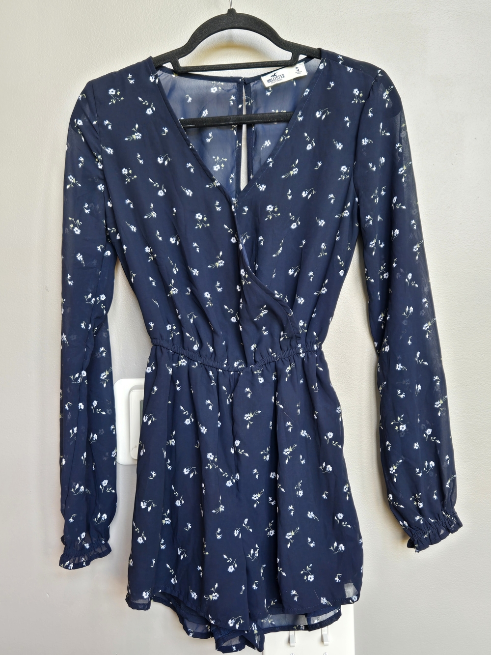 Hollister Long Sleeve Floral Romper - Size Small, Boho, Fairy, Cottagecore